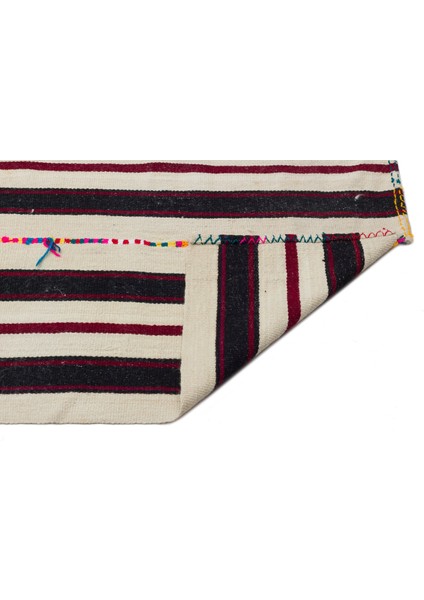 Girit Bej Çizgili Yün Modern Desenli Yün Hav Toz Vermez Leke Tutmayan Salon Yolluk Mutfak El Dokuma Halı fiyatları