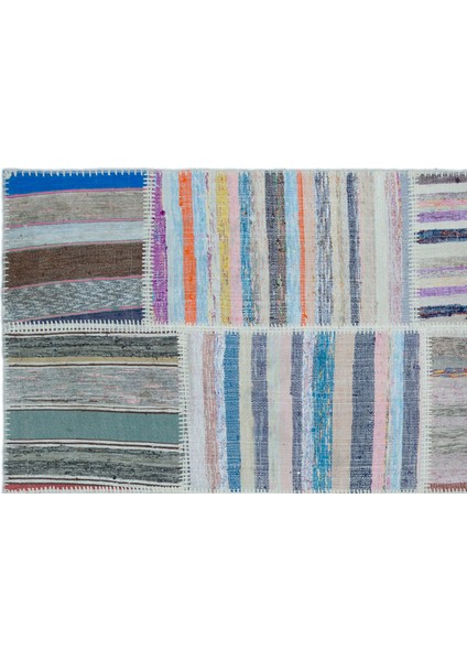 Atina Mavi Eskitme Yün Modern Desenli Yün Hav Toz Vermez Leke Tutmayan Salon Yolluk Mutfak El Dokuma Halı indirimleri