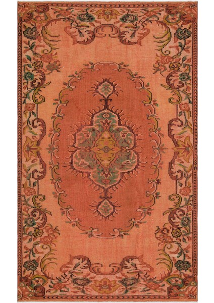 Atina Kahverengi Eskitme Yün Modern Desenli Yün Hav Toz Vermez Leke Tutmayan Salon Yolluk Mutfak El Dokuma Halı