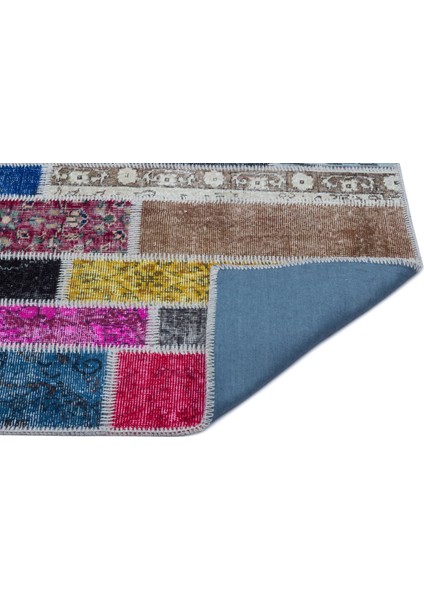 Atina Mavi Eskitme Yün Modern Desenli Yün Hav Toz Vermez Leke Tutmayan Salon Yolluk Mutfak El Dokuma Halı fiyatları