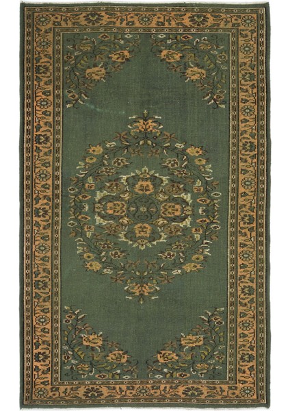 Atina Sarı Eskitme Yün Modern Desenli Yün Hav Toz Vermez Leke Tutmayan Salon Yolluk Mutfak El Dokuma Halı