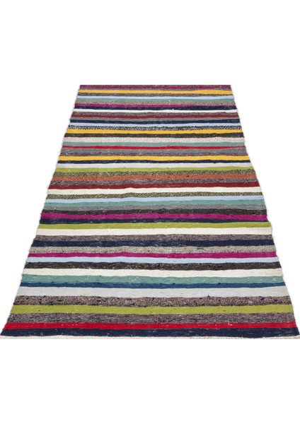 Girit Bej Çizgili Yün Modern Desenli Yün Hav Toz Vermez Leke Tutmayan Salon Yolluk Mutfak El Dokuma Halı modelleri