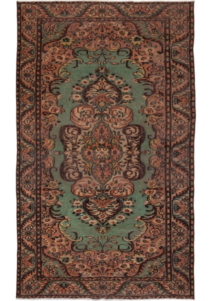 Atina Kırmızı Eskitme Yün Modern Desenli Yün Hav Toz Vermez Leke Tutmayan Salon Yolluk Mutfak El Dokuma Halı