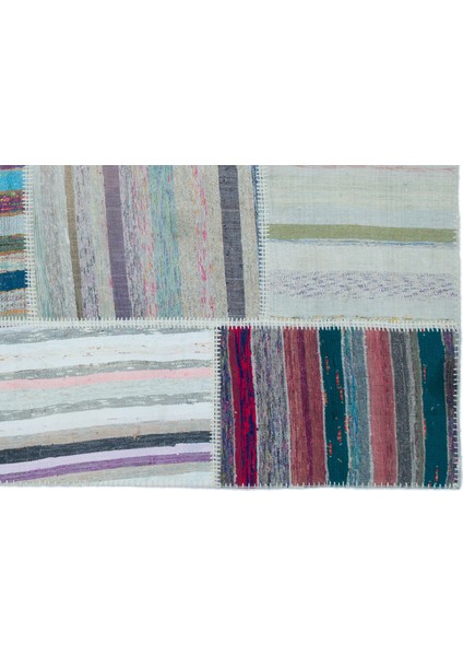 Teselya Bej Çizgili Etnik Modern Desenli Yün Hav Toz Vermez Leke Tutmayan Salon Yolluk Mutfak El Dokuma Halı modelleri