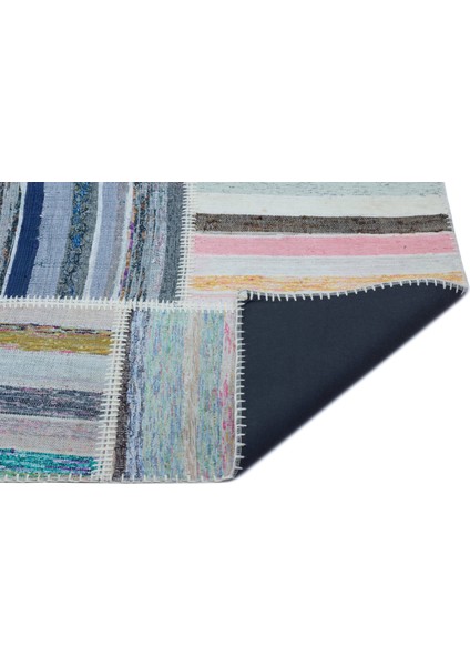 Teselya Bej Çizgili Etnik Modern Desenli Yün Hav Toz Vermez Leke Tutmayan Salon Yolluk Mutfak El Dokuma Halı indirimleri