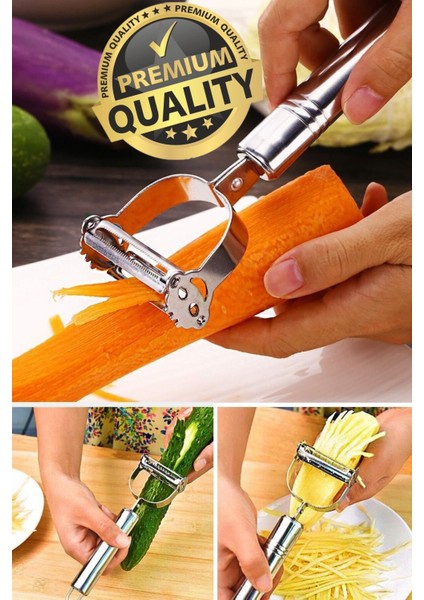 Ultra Lüx Paslanmaz Çelik Jülyen Soyacak Patates Sebze Soyacağı