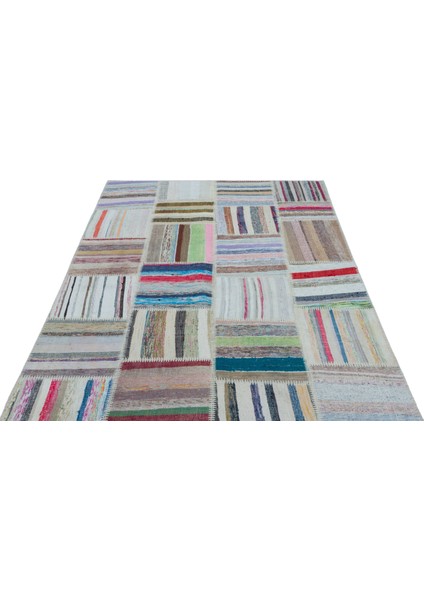 Teselya Mor Patchwork Yün Modern Desenli Yün Hav Toz Vermez Leke Tutmayan Salon Yolluk Mutfak El Dokuma Halı fiyatları