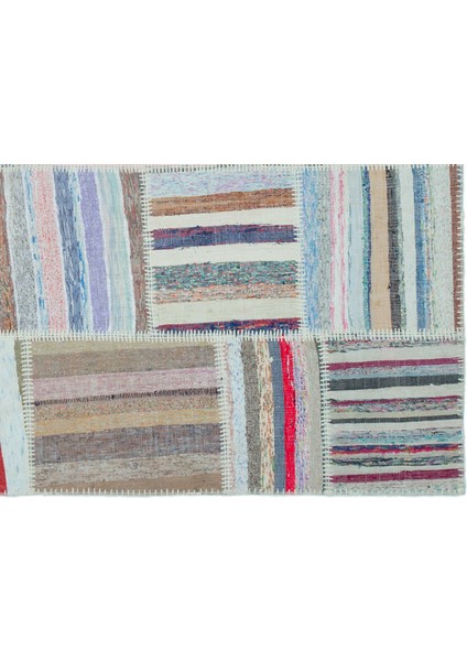 Teselya Mor Patchwork Yün Modern Desenli Yün Hav Toz Vermez Leke Tutmayan Salon Yolluk Mutfak El Dokuma Halı modelleri