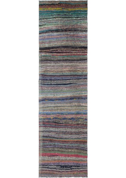 Atina Mavi Eskitme Yün Modern Desenli Yün Hav Toz Vermez Leke Tutmayan Salon Yolluk Mutfak El Dokuma Halı