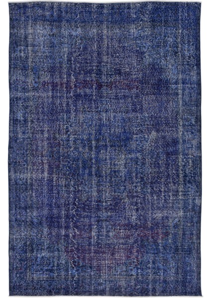 Ikat Mavi Ikat Ipek Modern Desenli Yün Hav Toz Vermez Leke Tutmayan Salon Yolluk Mutfak El Dokuma Halı
