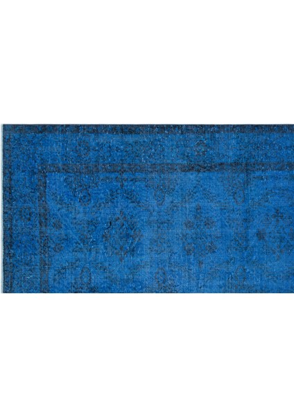 Mavi Çerçeveli Yün Modern Desenli Yün Hav Toz Vermez Leke Tutmayan Salon Yolluk Mutfak El Dokuma Halı indirimleri