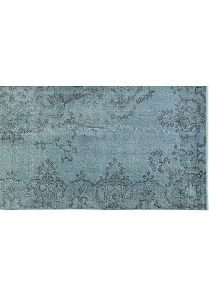 Turkuaz Göbekli Yün Modern Desenli Yün Hav Toz Vermez Leke Tutmayan Salon Yolluk Mutfak El Dokuma Halı indirimleri