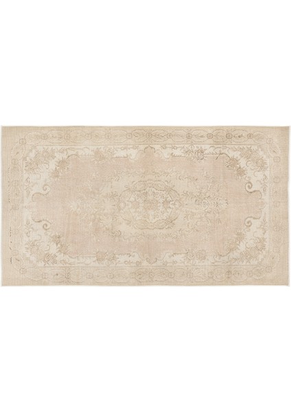 Bej Eskitme Yün Modern Desenli Yün Hav Toz Vermez Leke Tutmayan Salon Yolluk Mutfak El Dokuma Halı