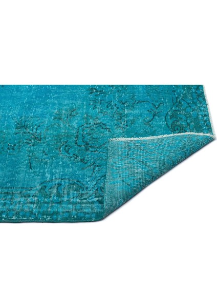 Atina Turkuaz Eskitme Yün Modern Desenli Yün Hav Toz Vermez Leke Tutmayan Salon Yolluk Mutfak El Dokuma Halı fiyatları