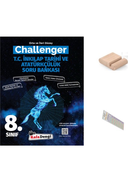Kafadengi 8.sınıf Challenger T.c. Inkılap Tarihi Soru Bankası Lgs 2026 +Telefon Tutucu+Çözüm Ayracı