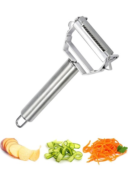 Çift Fonksiyonlu Metal Jülyen Sebze Soyacağı Paslanmaz Çelik Julien Sebze Meyve Doğrayıcı fiyatları