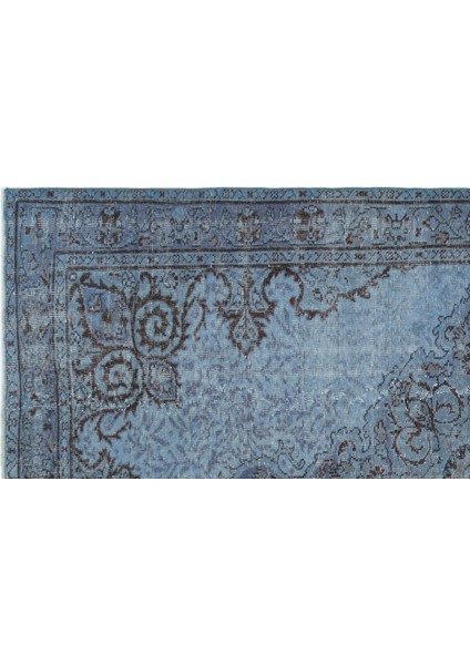 Atina Turkuaz Eskitme Yün Modern Desenli Yün Hav Toz Vermez Leke Tutmayan Salon Yolluk Mutfak El Dokuma Halı modelleri