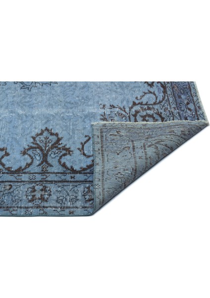 Atina Turkuaz Eskitme Yün Modern Desenli Yün Hav Toz Vermez Leke Tutmayan Salon Yolluk Mutfak El Dokuma Halı indirimleri