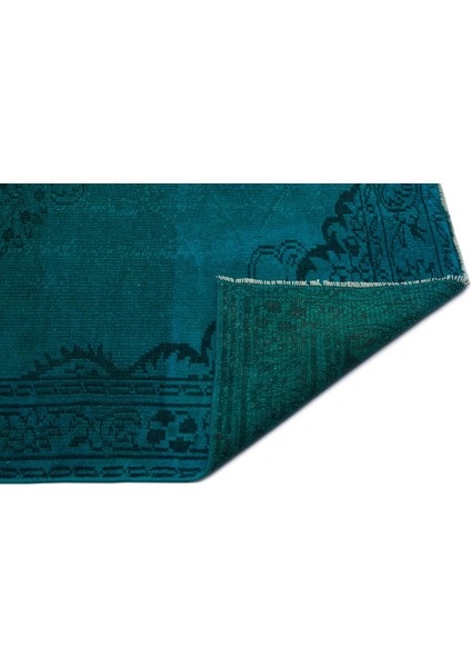 Atina Turkuaz Eskitme Yün Modern Desenli Yün Hav Toz Vermez Leke Tutmayan Salon Yolluk Mutfak El Dokuma Halı fiyatları