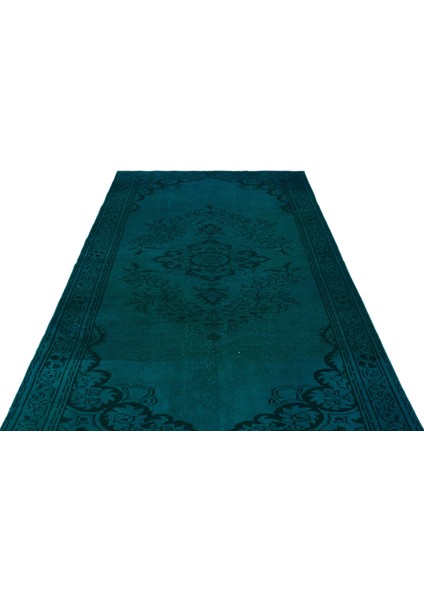 Atina Turkuaz Eskitme Yün Modern Desenli Yün Hav Toz Vermez Leke Tutmayan Salon Yolluk Mutfak El Dokuma Halı modelleri