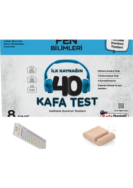 Kafadengi 8. Sınıf Fen Bilimleri 40 Kafa Test Lgs 2026 +Telefon Tutucu+Çözüm Ayracı