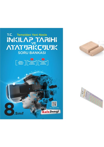 Kafadengi 8.sınıf Inkılap Tarihi Soru Bankası Lgs 2026 +Telefon Tutucu+Çözüm Ayracı
