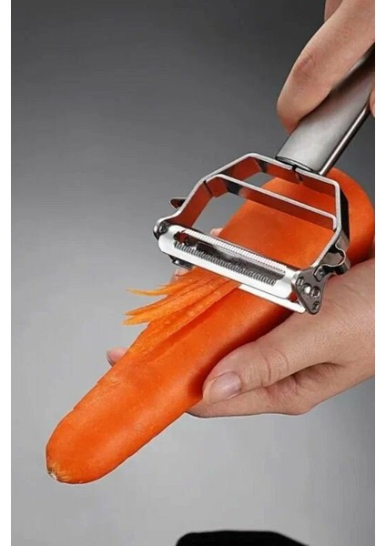 Çift Foksiyonlu Jülyen Meyve Sebze Soyacak Salatalık Havuç Elma Kabak Soyacağı modelleri