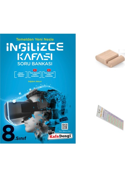 Kafadengi 8. Sınıf Ingilizce Soru Bankası Lgs 2026 +Telefon Tutucu+Çözüm Ayracı