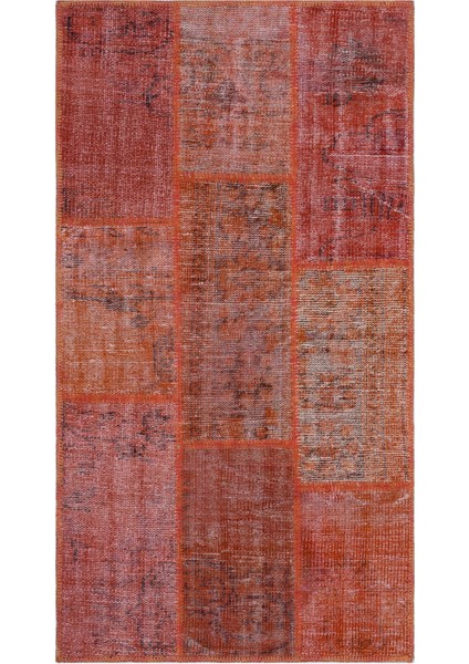 Girit Kırmızı Çizgili Yün Modern Desenli Yün Hav Toz Vermez Leke Tutmayan Salon Yolluk Mutfak El Dokuma Halı