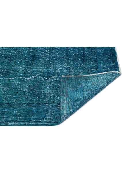 Teselya Mavi Patchwork Yün Modern Desenli Yün Hav Toz Vermez Leke Tutmayan Salon Yolluk Mutfak El Dokuma Halı fiyatları