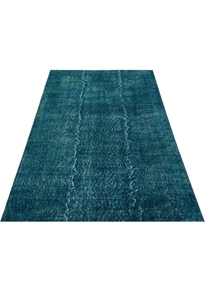 Teselya Mavi Patchwork Yün Modern Desenli Yün Hav Toz Vermez Leke Tutmayan Salon Yolluk Mutfak El Dokuma Halı indirimleri