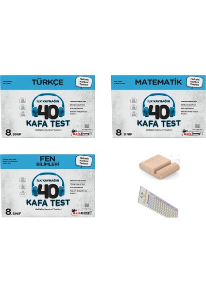 Kafadengi 8. Sınıf Türkçe Matematik Fen Kafa Test Lgs 2026 +Telefon Tutucu