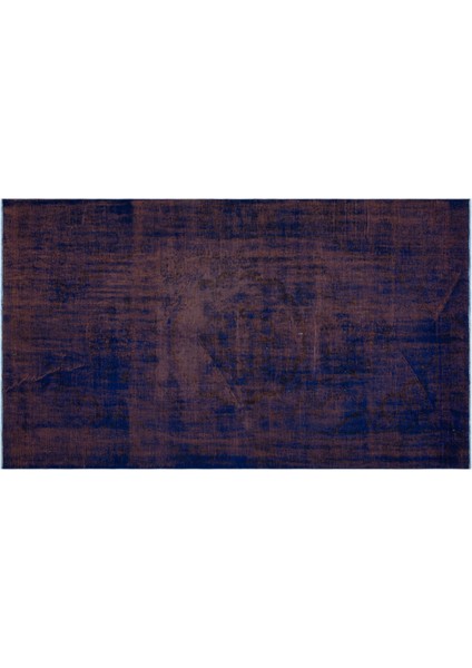 Mavi Eskitme Yün Modern Desenli Yün Hav Toz Vermez Leke Tutmayan Salon Yolluk Mutfak El Dokuma Halı