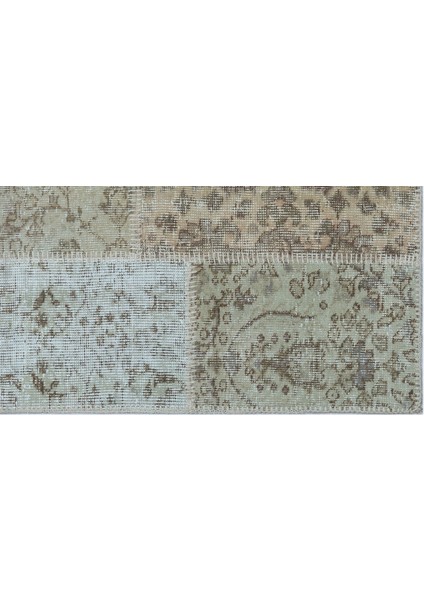 Atina Turkuaz Eskitme Yün Modern Desenli Yün Hav Toz Vermez Leke Tutmayan Salon Yolluk Mutfak El Dokuma Halı fırsatları