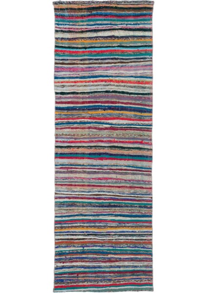 Teselya Bej Çizgili Yün Modern Desenli Yün Hav Toz Vermez Leke Tutmayan Salon Yolluk Mutfak El Dokuma Halı