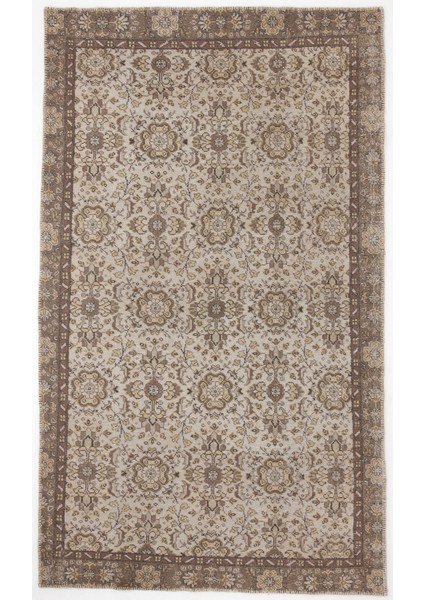 Atina Bej Eskitme Yün Modern Desenli Yün Hav Toz Vermez Leke Tutmayan Salon Yolluk Mutfak El Dokuma Halı