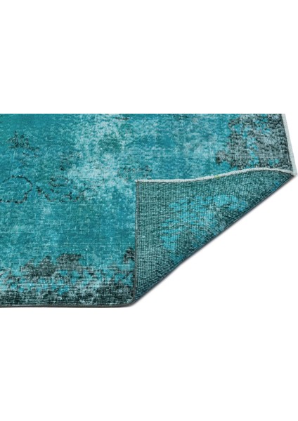 Atina Turkuaz Eskitme Yün Modern Desenli Yün Hav Toz Vermez Leke Tutmayan Salon Yolluk Mutfak El Dokuma Halı fiyatları