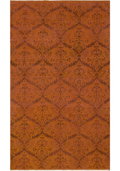 Atina Kahverengi Eskitme Yün Modern Desenli Yün Hav Toz Vermez Leke Tutmayan Salon Yolluk Mutfak El Dokuma Halı