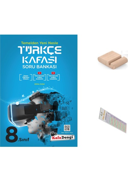 Kafadengi 8.sınıf Türkçe Kafası Soru Bankası Lgs 2026 +Telefon Tutucu+Çözüm Ayracı