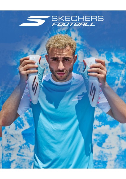 Skechers Elite Ag Erkek Beyaz Krampon 252112 Wtqp