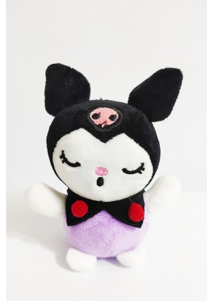 Peluş Kromii Anahtarlık -11 cm -Siyah-Lila - Oyuncak - Çanta Süsü - Doğum Günü Hediyesi-Yeniyıl Hed modelleri