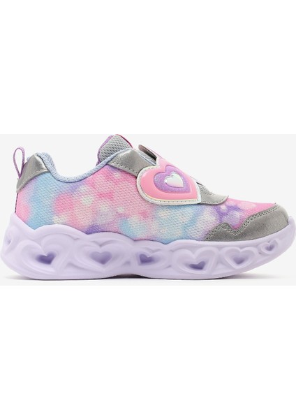 Heart Lights Lovin Reflection Küçük Kız Çocuk Gri Işıklı Spor Ayakkabı 302693N Smlt modelleri