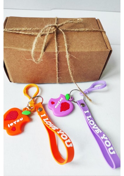 2 Adet Silikon Morturuncu Anahtarlık -16 cm - Oyuncak - Çanta Süsü - Doğum Günü Hediyesi