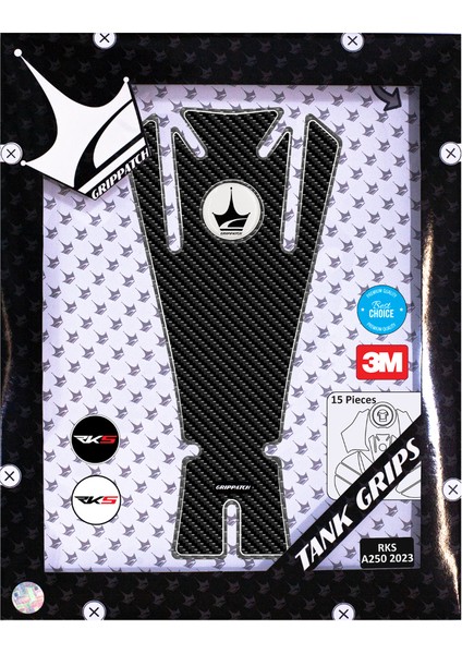 Rks A250 2023 ile Uyumlu Kaydırmaz 6d Karbon 15 Parça Tank Pad Seti GC79 fiyatları