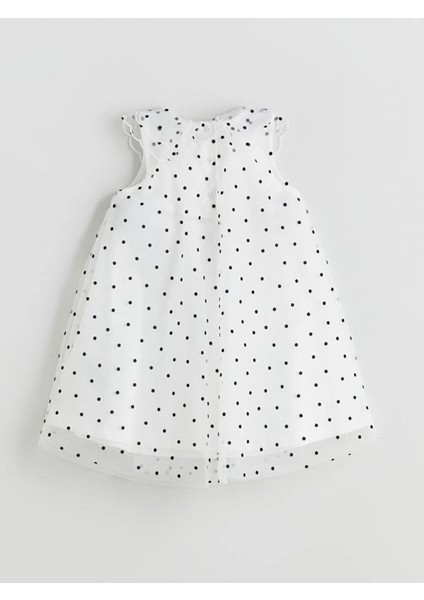 Lcw Baby Ekru Bisiklet Yaka Çiçekli Kız Bebek Elbise modelleri