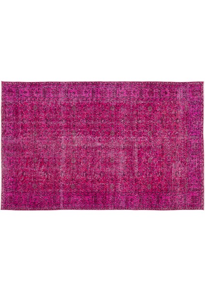 Pembe Eskitme Yün Modern Desenli Yün Hav Toz Vermez Leke Tutmayan Salon Yolluk Mutfak El Dokuma Halı