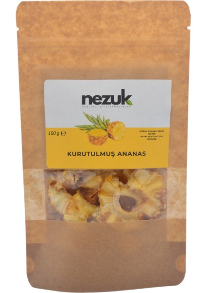 Kurutulmuş Doğal Ananas 100 gr