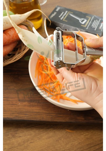 Kalite Pratik Paslanmaz Çelik Turbo Jülyen Meyve Sebze Soyucu Kesici Doğrayıcı Mutfak Gereçleri fiyatları