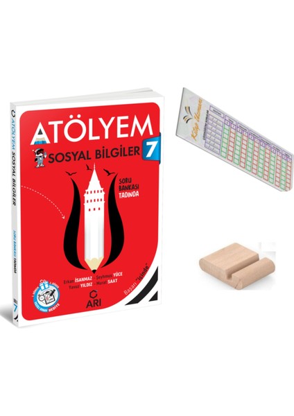 Arı 7. Sınıf Sosyal Bilgiler Atölyem - Sosyalimo - 2025-2026 + Telefon Tutucu + Çözüm Ayracı