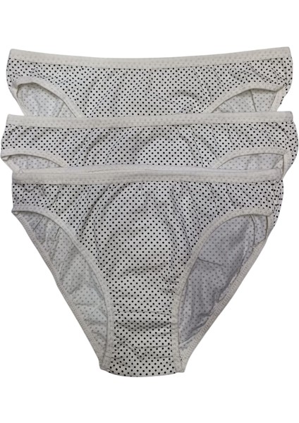 3'lü Bayan Standart Beden Slip Külot
